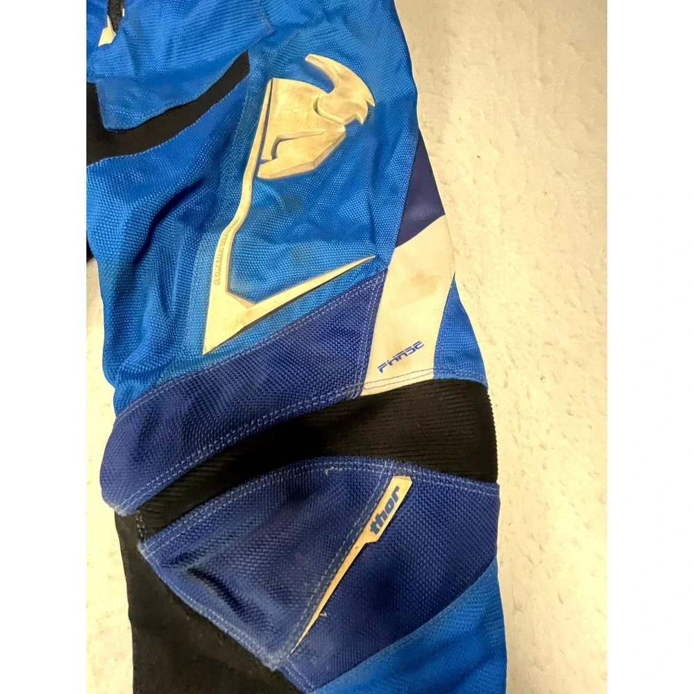 Thor MX Phase Off Road Motocross Pants Mens 30 Blue Dirt Bike Riding Outdoor